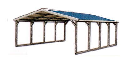 Vertical roof carport